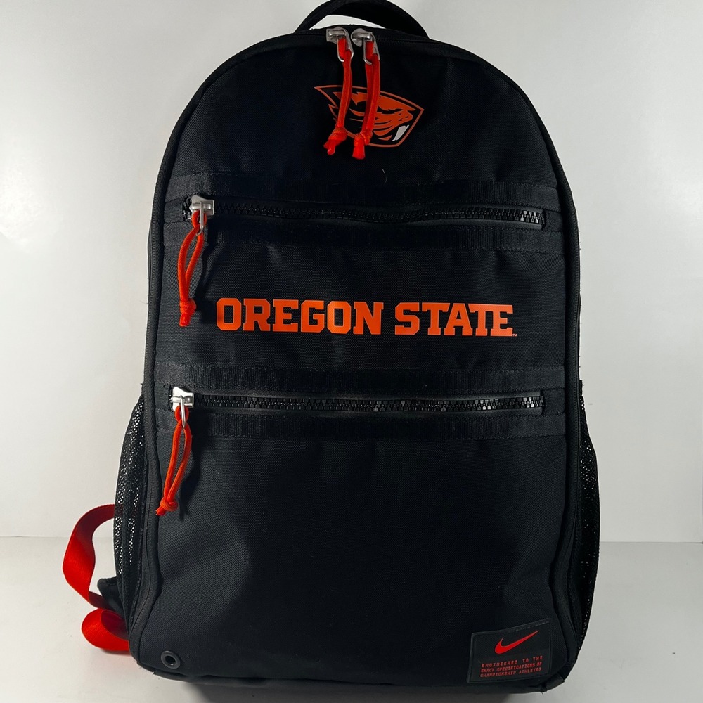 Nike Oregon State Beavers Utility Heat Team Issued Backpack Black Orange Air Max